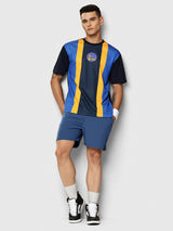 Golden State Warriors Striped Oversized T-Shirt