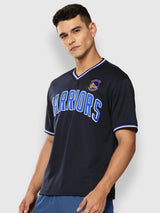 Golden State Warriors V-Neck Oversized T-Shirt
