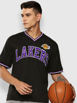 Los Angeles Lakers V-Neck Oversized T-Shirt