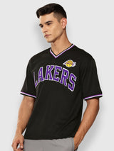 Los Angeles Lakers V-Neck Oversized T-Shirt