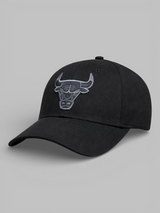 Chicago Bulls Monochrome Black Baseball Cap