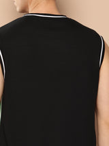 Milwaukee Bucks: Oversized Logo Sleeveless Jersey - Black