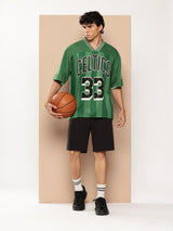 Larry Bird Vintage Football Oversized T-Shirt