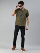 MotoGP: Grunge T Shirt - Grunge Olive Green