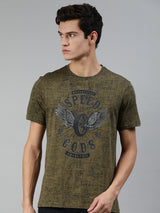 MotoGP: Grunge T Shirt - Grunge Olive Green