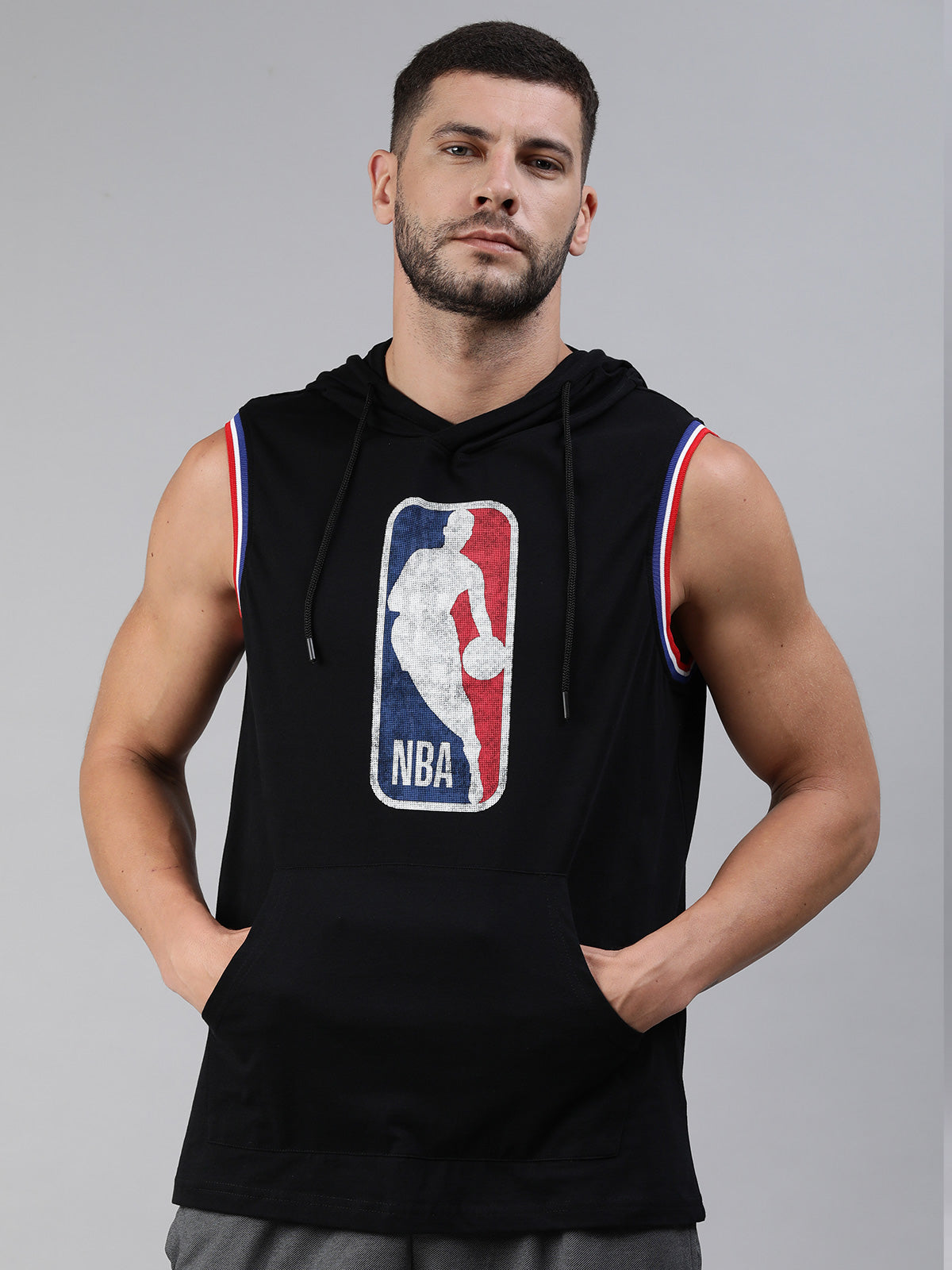 NBA Classic Crest Sleeveless Hoodie Black Shop The Arena