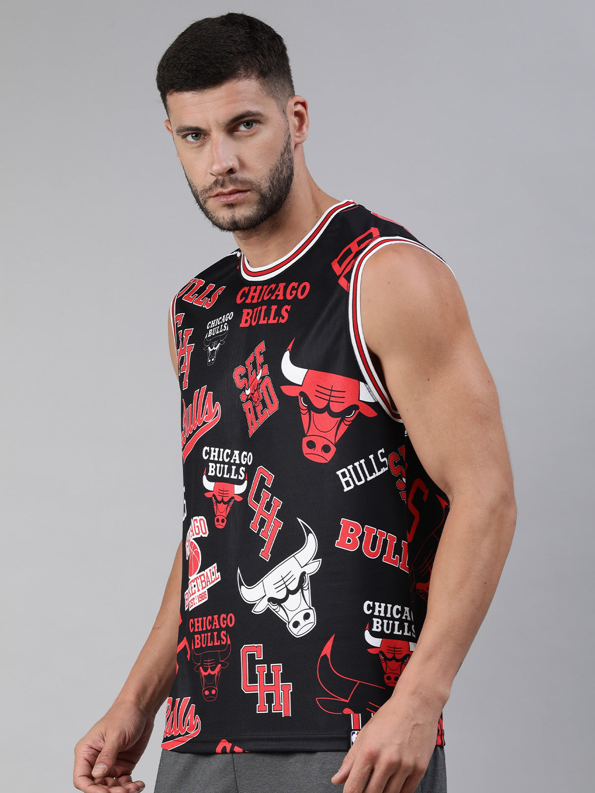 Zipway NBA Basketball Men's Big & Tall Chicago Bulls Sleeveless Muscle –  Fanletic