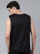 Boston Celtics: Half & Half Sleeveless Jersey - Black
