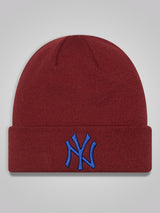 New York Yankees League Essential Maroon Beanie Hat