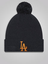 LA Dodgers Pop Navy Bobble Beanie Hat