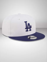 LA Dodgers White 9FIFTY Snapback Cap