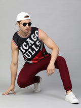 Chicago Bulls: Oversized Logo Sleeveless Jersey - Black