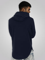 FC Barcelona: Gold Foil Hoodie - Navy
