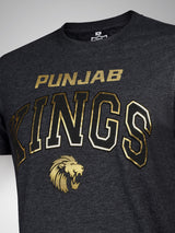 PBKS: Varsity T-Shirt Gold Foil - Anthra Melange