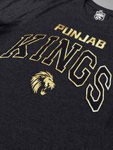 PBKS: Varsity T-Shirt Gold Foil - Anthra Melange