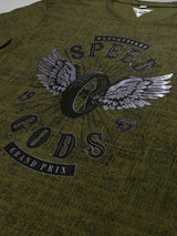 MotoGP: Grunge T Shirt - Grunge Olive Green