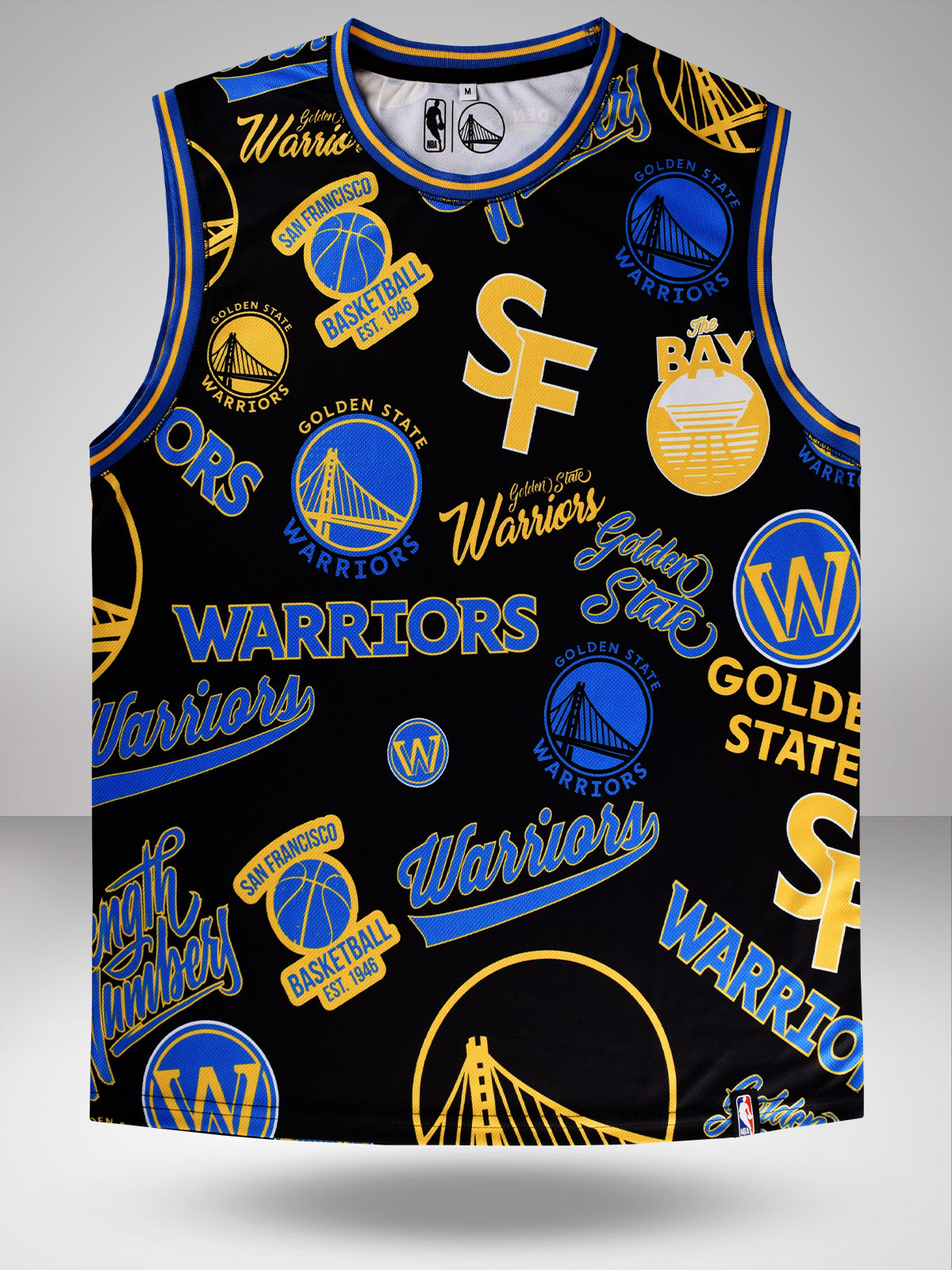 Golden State Warriors: Logo Mash Sleeveless Jersey – Shop The Arena