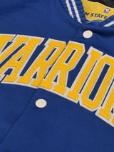Golden State Warriors: Letterman Jacket - Royal Blue
