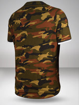 Chicago Bulls: Camo Baseball Shirt - Olive Green