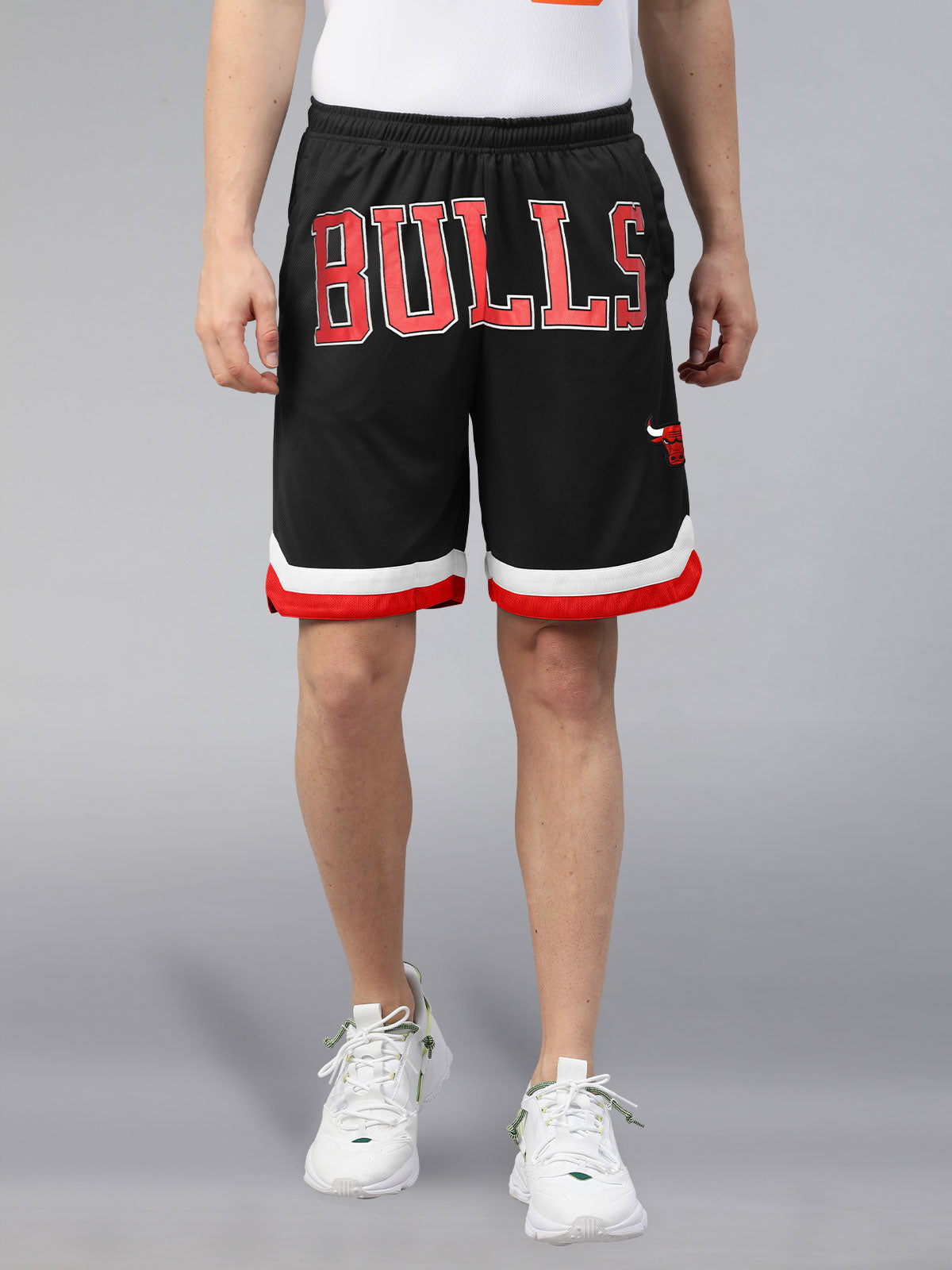Shorts New Era Team Script Shorts Chicago Bulls Black/ Front Door