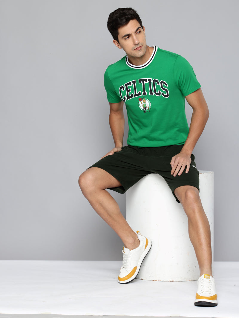 Boston Celtics: Core Typography T Shirt - Green