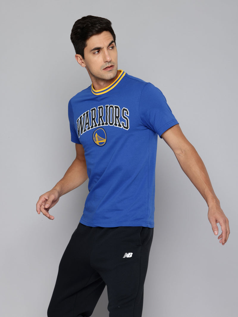 Golden State Warriors: Core Typography T Shirt - Royal Blue