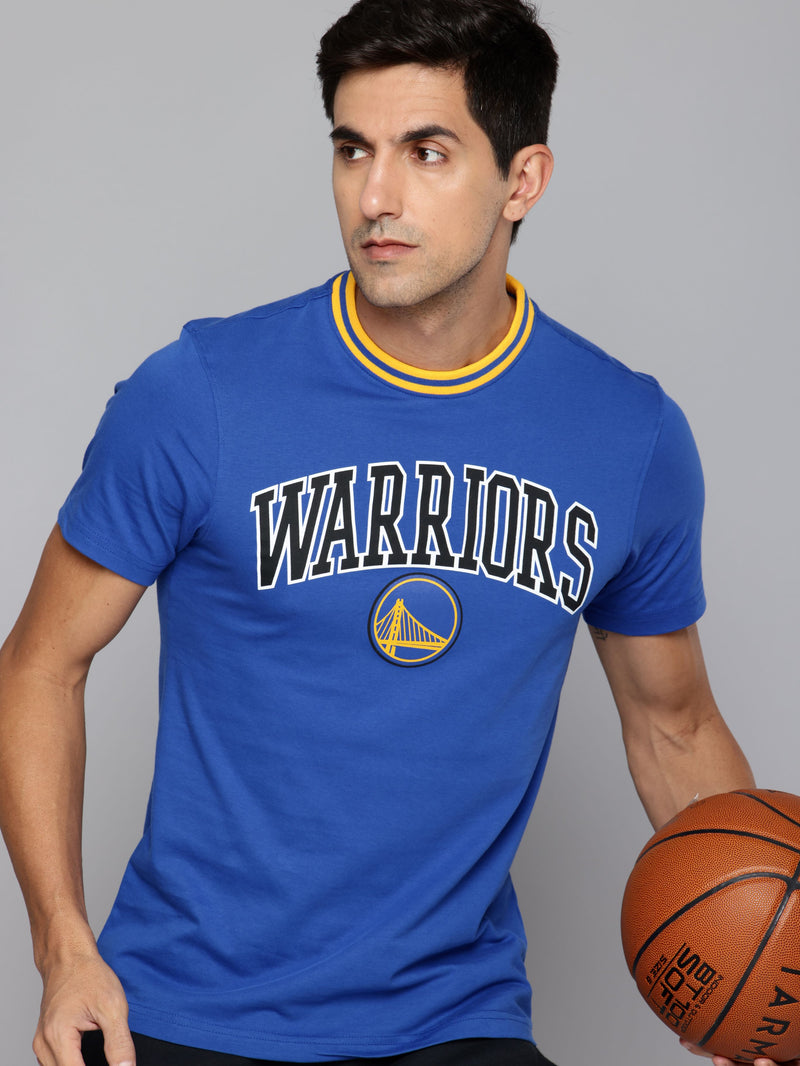 Golden State Warriors: Core Typography T Shirt - Royal Blue