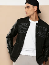 Chicago Bulls Black Varsity Jacket