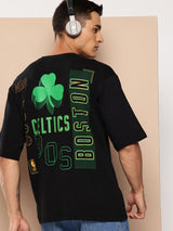 Boston Celtics Midnight Black Oversized T-Shirt