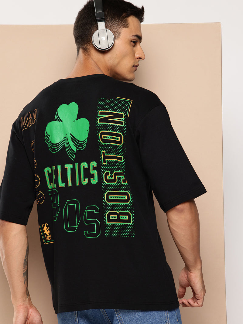 Boston Celtics Midnight Black Oversized T-Shirt