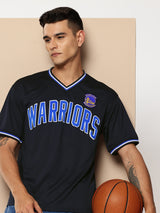Golden State Warriors V-Neck Oversized T-Shirt