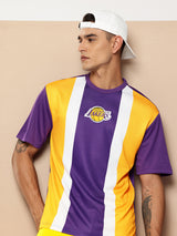Los Angeles Lakers Striped Oversized T-Shirt