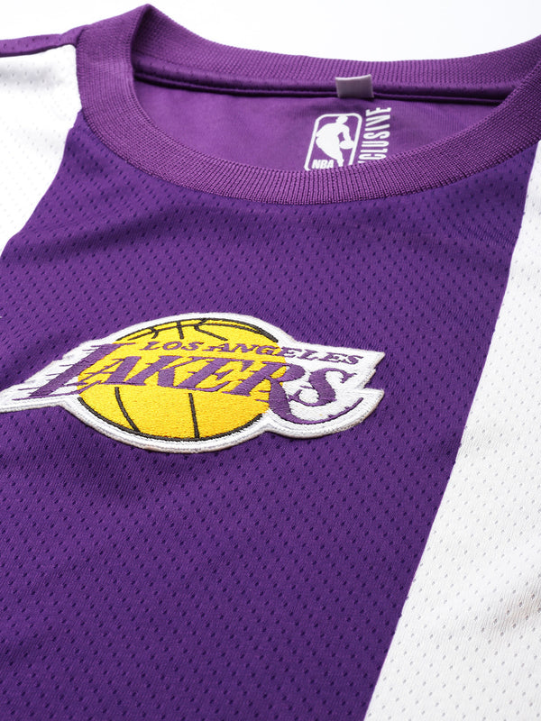 Los Angeles Lakers Striped Oversized T-Shirt