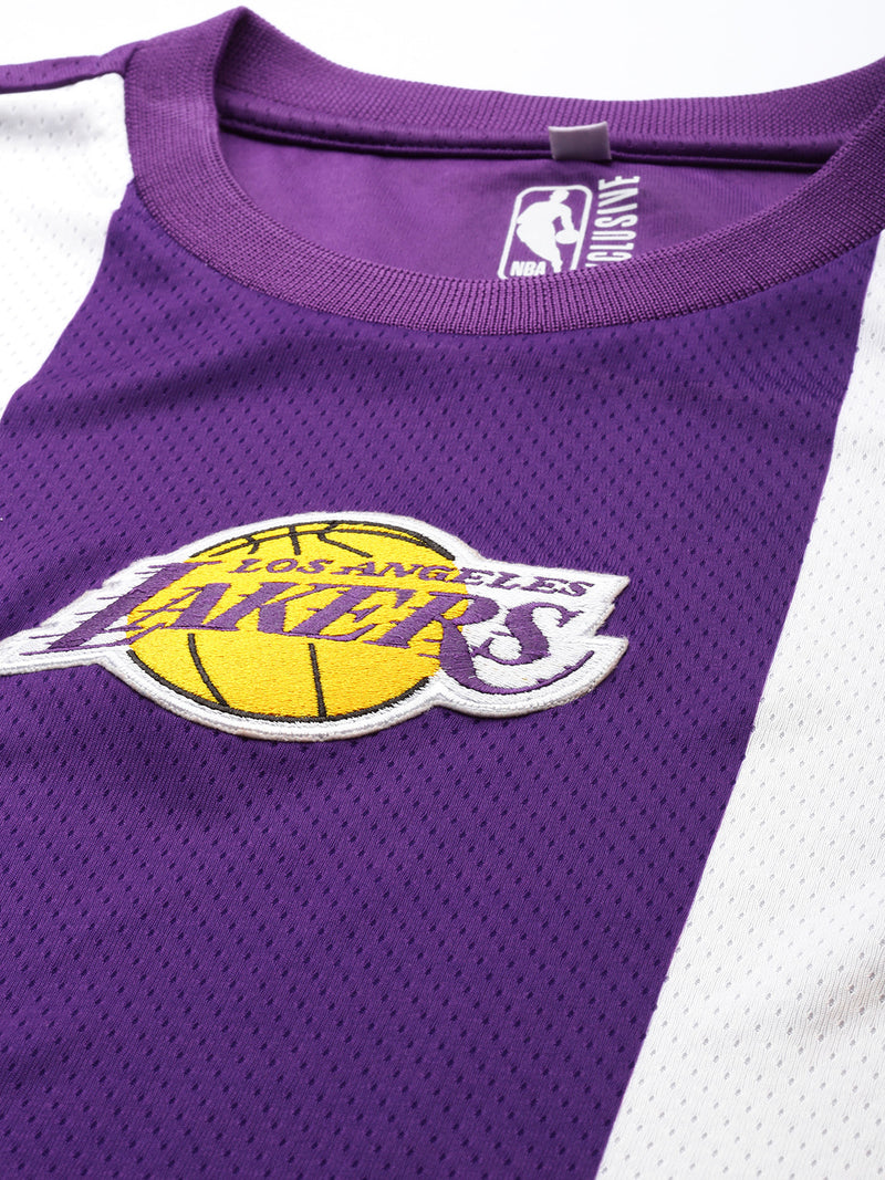 Los Angeles Lakers Striped Oversized T-Shirt
