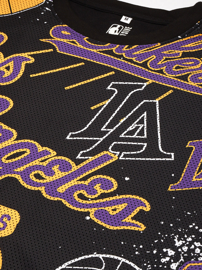 Los Angeles Lakers: Oversized Logo Mash T-Shirt