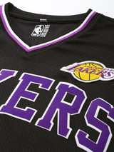 Los Angeles Lakers V-Neck Oversized T-Shirt