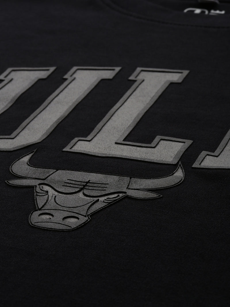 Chicago Bulls Monochrome Black T-Shirt