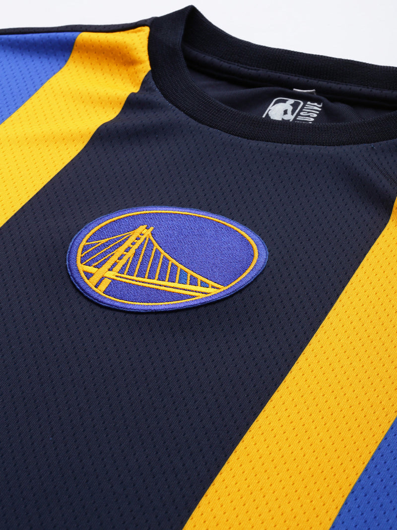 Golden State Warriors Striped Oversized T-Shirt