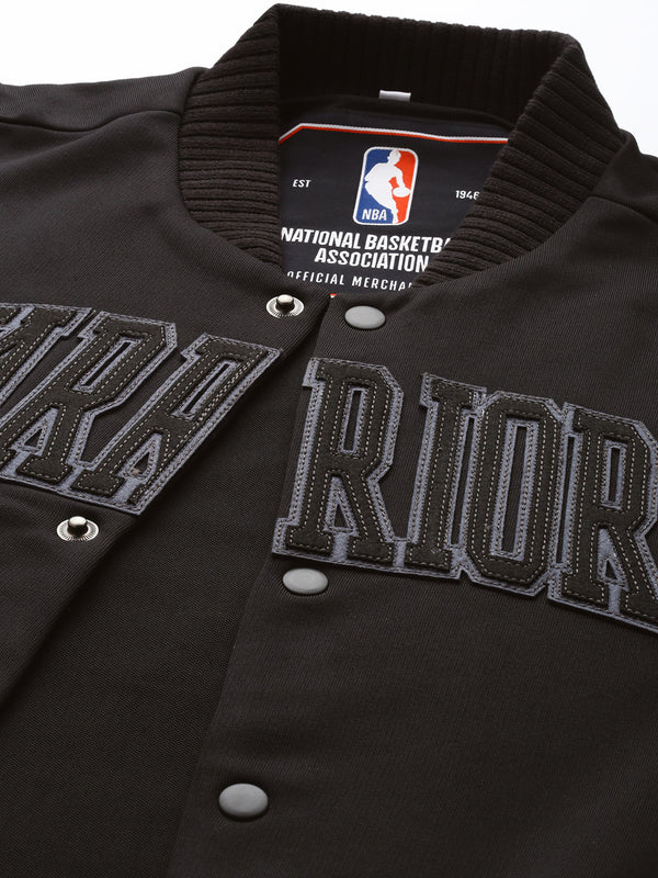 Golden State Warriors Black Varsity Jacket