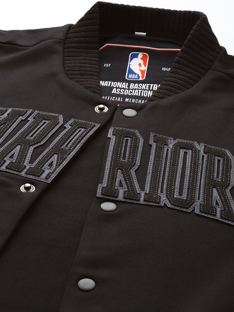 Golden State Warriors Black Varsity Jacket