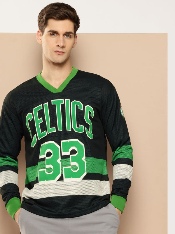 Larry Bird Mesh Full Sleeve T-Shirt