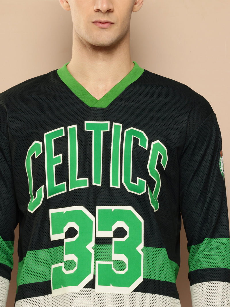 Larry Bird Mesh Full Sleeve T-Shirt