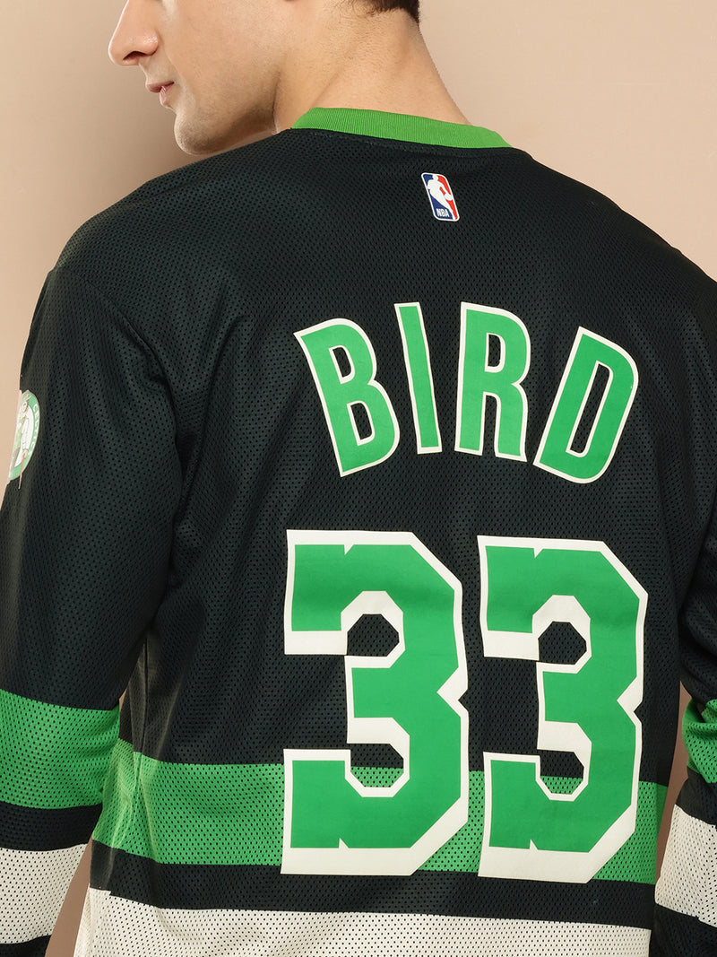 Larry Bird Mesh Full Sleeve T-Shirt