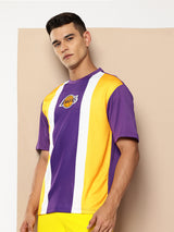Los Angeles Lakers Striped Oversized T-Shirt