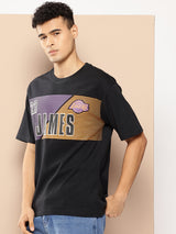 Lebron James Oversized Printed Black T-Shirt