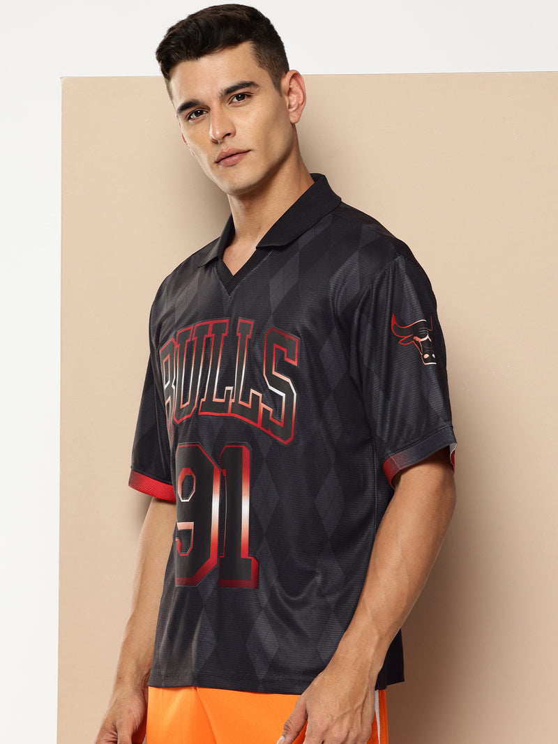 Dennis Rodman Vintage Football Oversized Polo