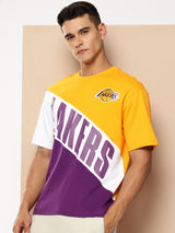 Los Angeles Lakers Cut and Sew Oversized T-Shirt