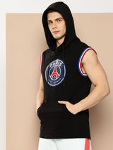 Paris Saint-Germain Classic Crest Sleeveless Hoodie