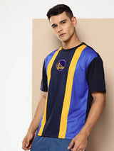 Golden State Warriors Striped Oversized T-Shirt