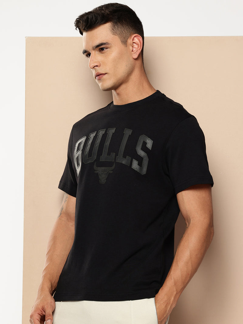 Chicago Bulls Monochrome Black T-Shirt